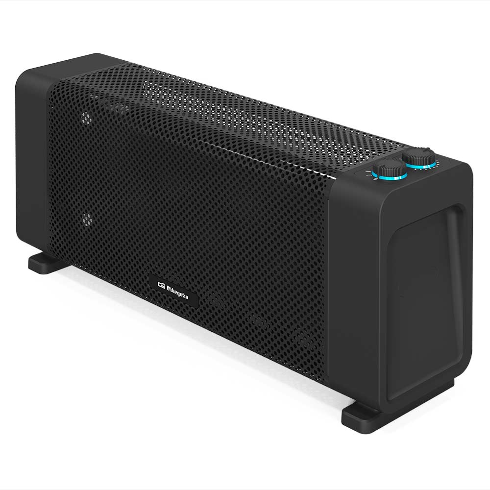 Orbegozo RMB 1500 - radiador de mica, termostato regulable, 2 potencias de calor, diseño compacto, triple sistema de seguridad, 1500 W