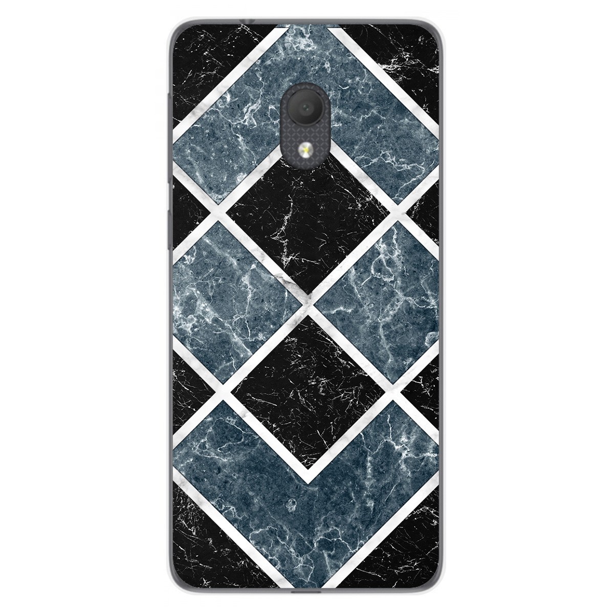 Tumundosmartphone Funda Gel Tpu para Alcatel 1C 2019 diseño Mármol 06 Dibujos