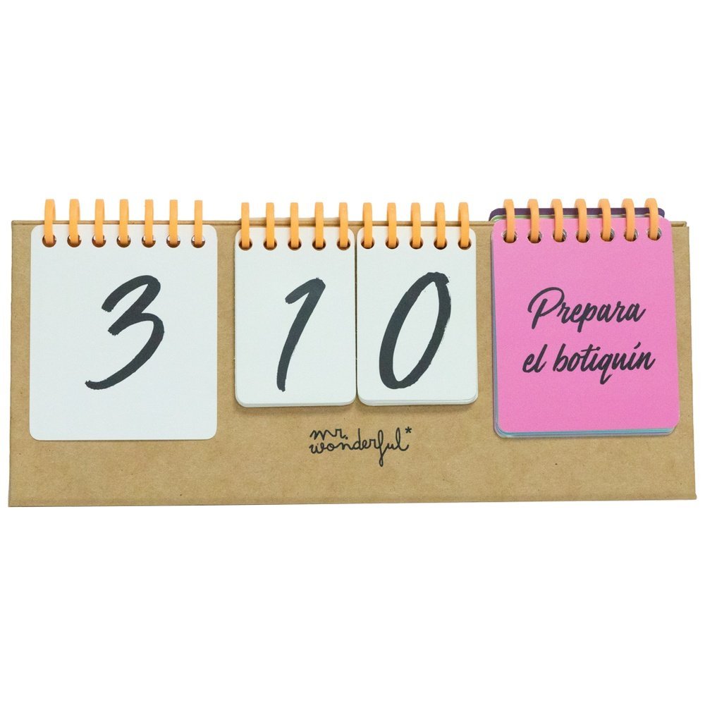 MR CALENDARIO DE CUENTA ATRAS PARA TU VIAJE SOÑADO WONDER TRAVEL 27x2x11 Cms.
