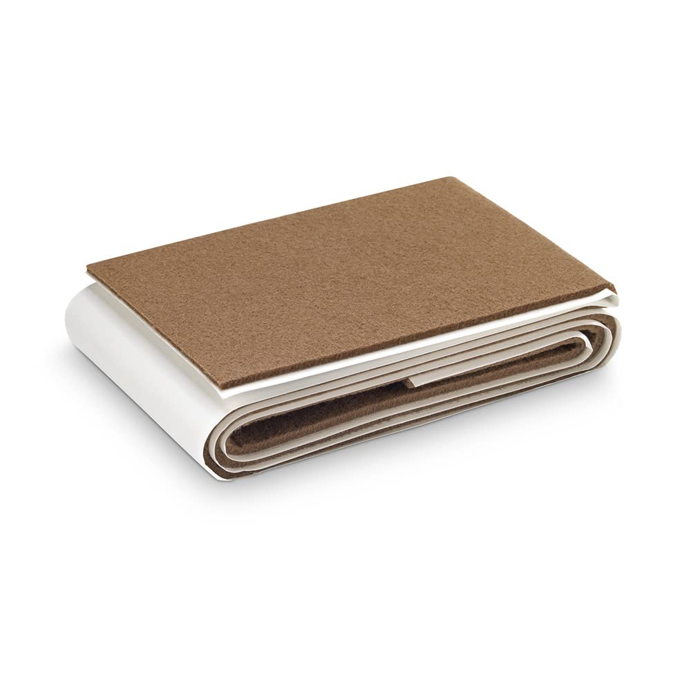 pack 1 fieltro marron sintetico adhesivo 1000x85mm plasfix inofix