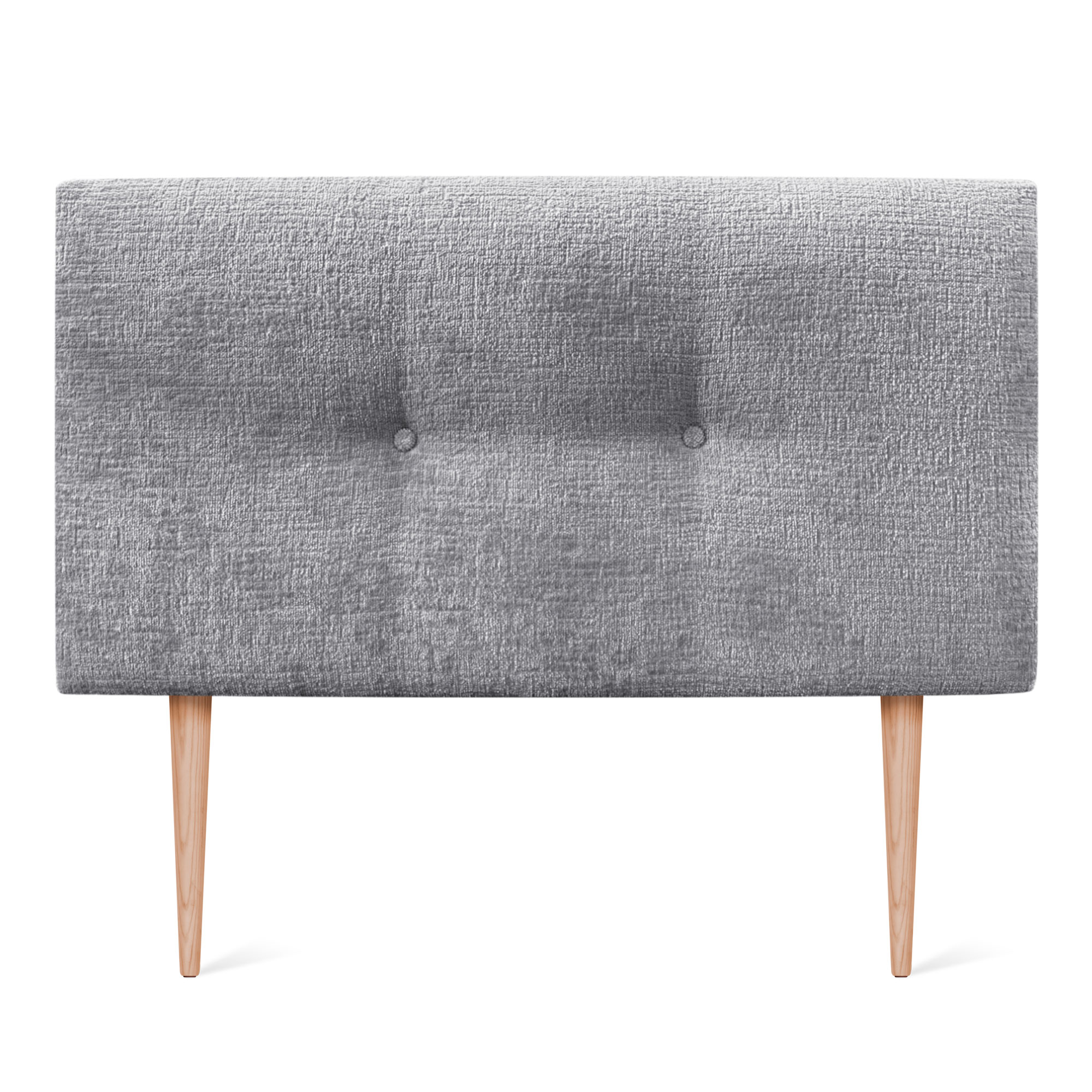 DHOME Cabecero Acabado Lana Natural con Botones y Patas Cabezal Tapizado Cama Dormitorio Alcolchado WINTER LUXURY