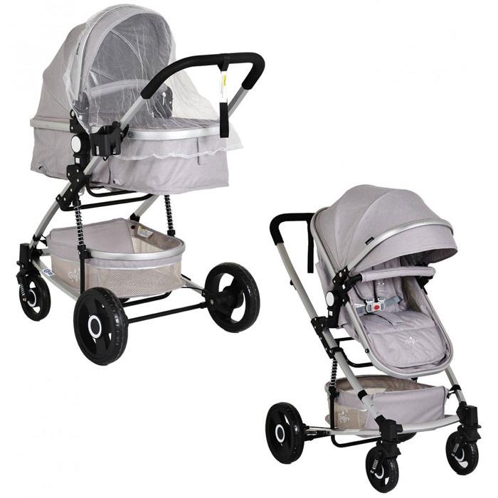 Carrinho de bebé Moni Gigi Dark Light grey