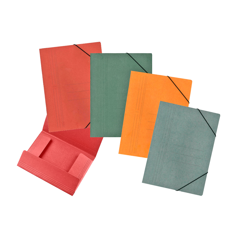 Tradineur - Archivador A-Z con 2 anillas y palanca, tamaño A4, cartón duro,  lomo de 7,5 cm de ancho, oficina (Rojo, 34,5 x 28,5