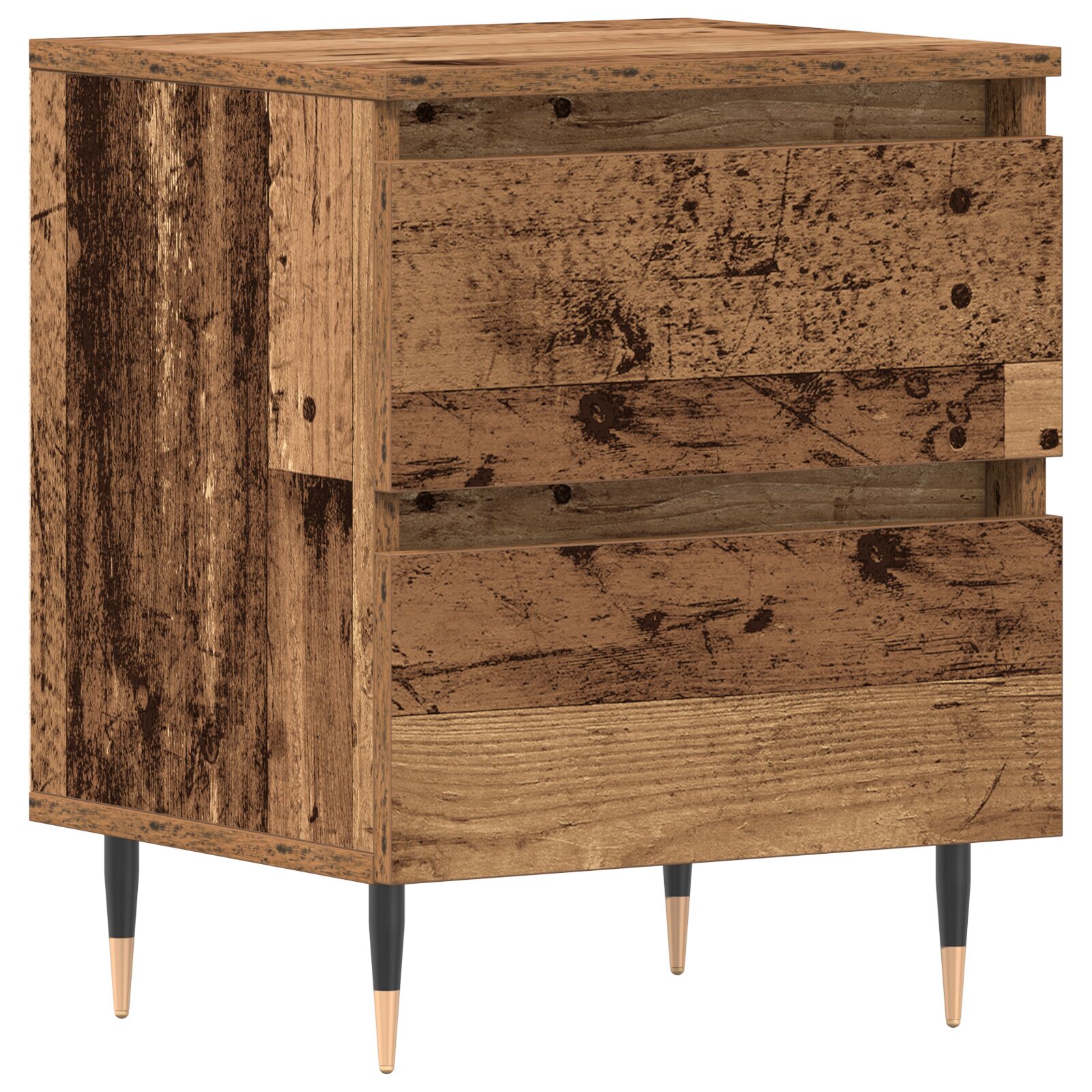 Cabinet de Noche vidaXL Madera Vieja 40x35x50 cm Madera Ingenierizada