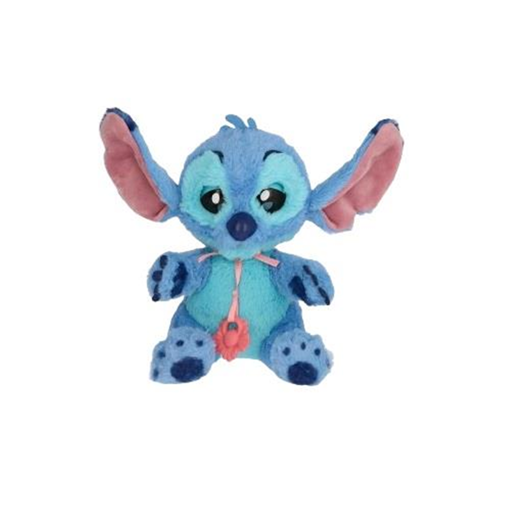 Peluche cachorro Baby Paws Stitch con sonido y bolsa transportable personalizada 10,30x19x11,20 cm (Imc Toys 927001)