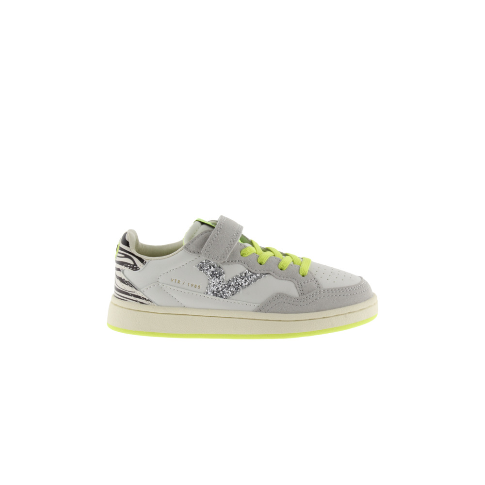 Victoria 1985 SMASH KID Zapatillas de efecto piel con piezas neón y fantasía y tira adherente 8810103