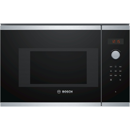 Bosch | Microondas | BFL523MS0 | Integrable | 20 L | 800 W | Acero inoxidable/negro