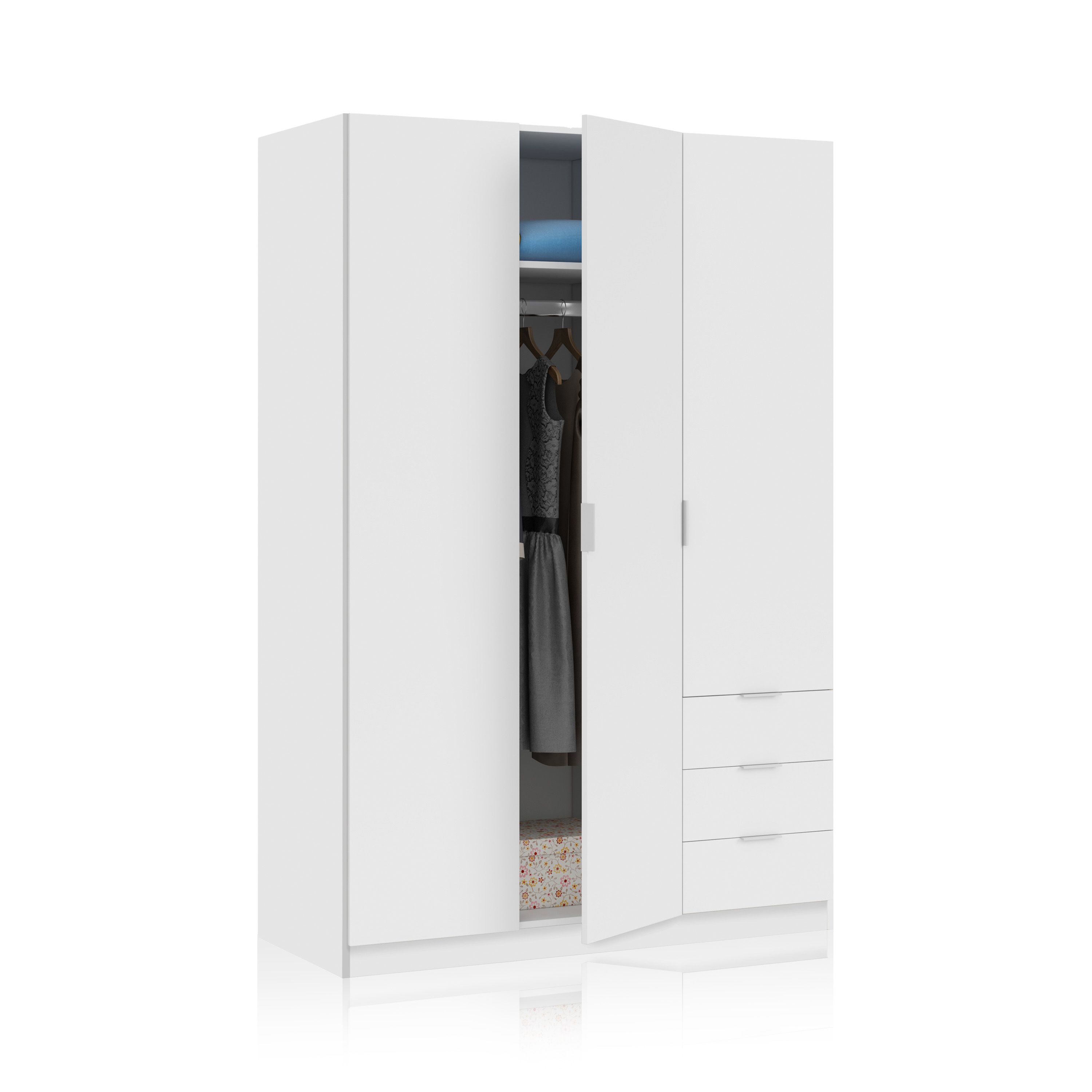 Habitdesign -Armario Hexa 3 puertas 3 cajones