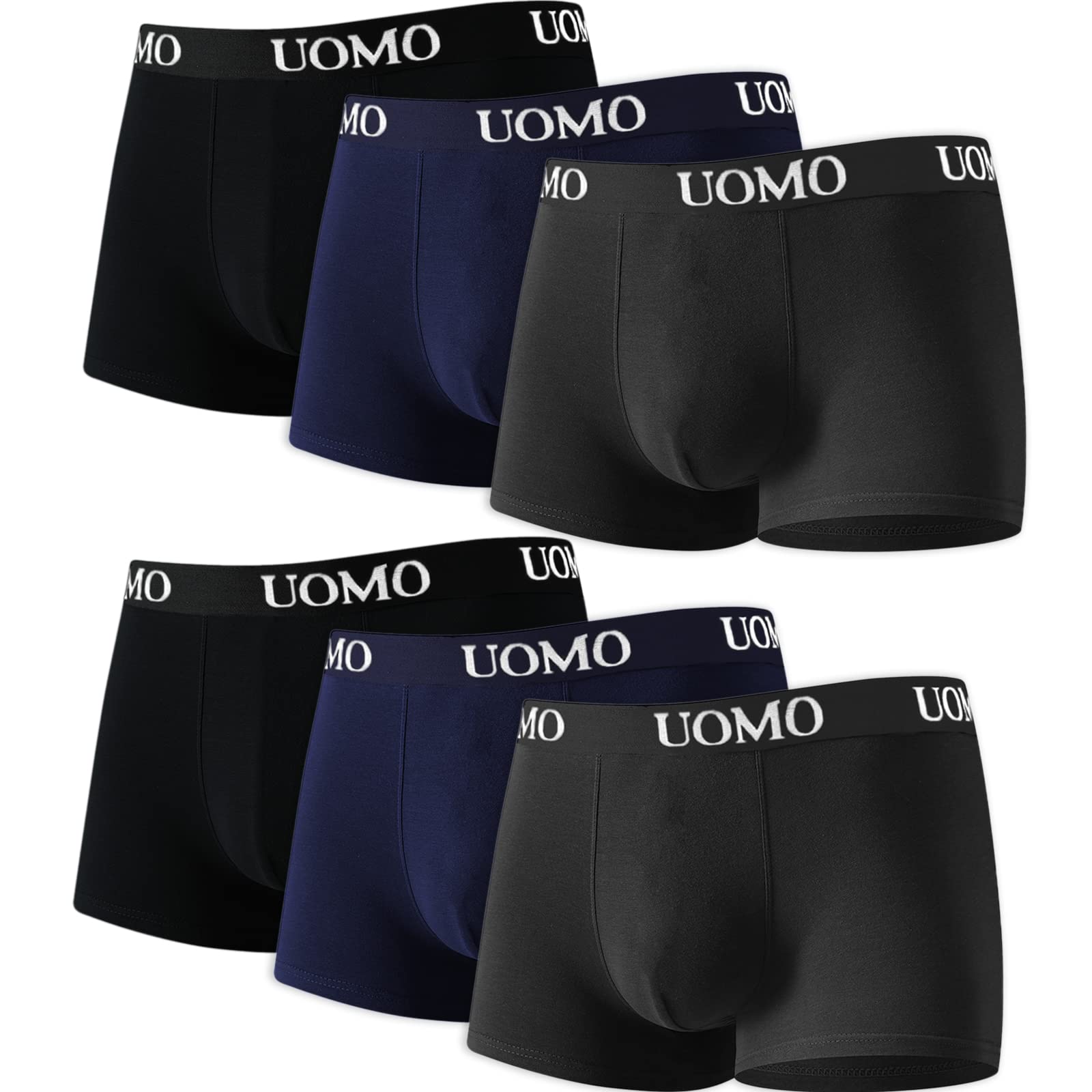 Calzoncillos para Hombres | Boxers de Algodón 95% con Elastano | Pack de 3 o 6 o 12  Unidades Ajustados y Cómodos | Tallas S a 5XL