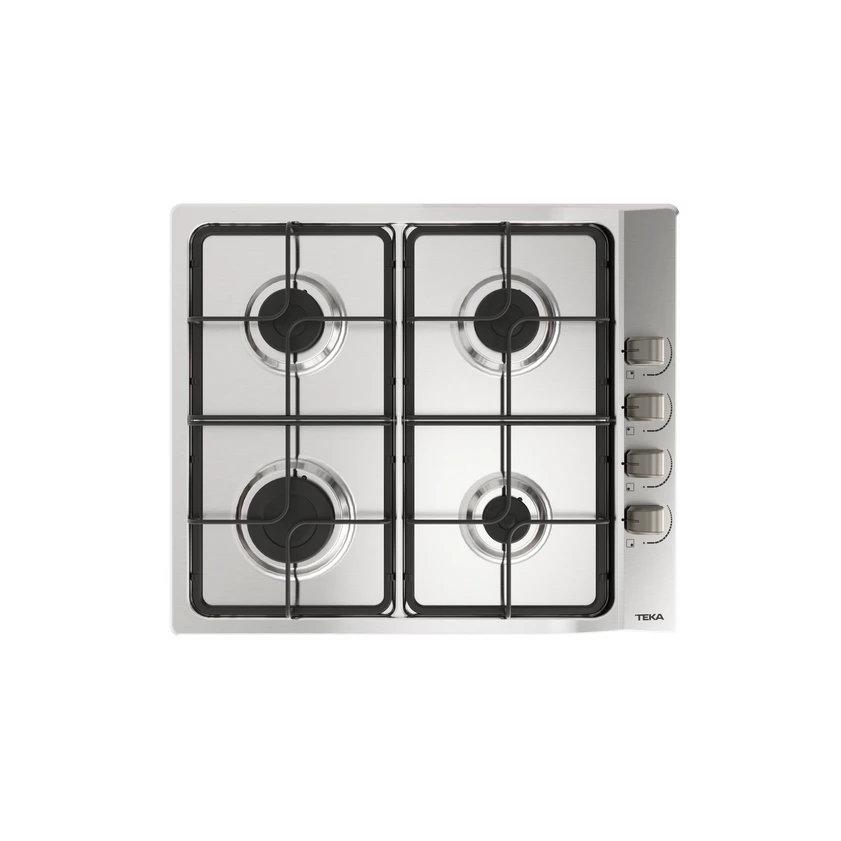 Placa a Gas 60cm TEKA E/60.3 40 NAT  | 4 Zonas, Natural, Inox, Superficie Acero inoxidable, Fuego 14cm, 7500W