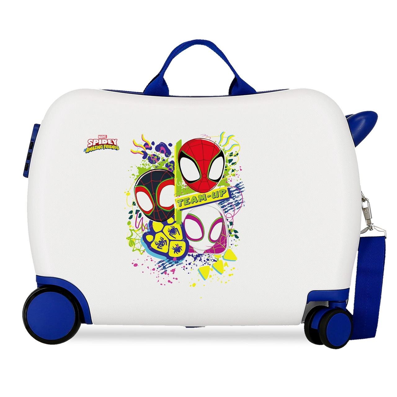 Marvel - Maleta infantil Spidey team blanco 50x38x20, 34 L