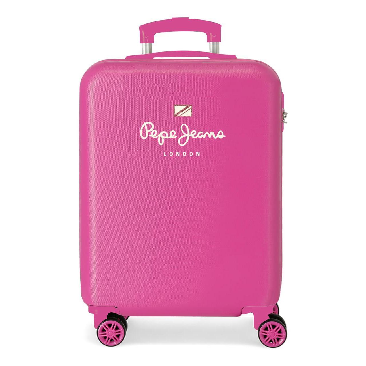 Maleta de cabina Pepe jeans Luna fucsia 55x38x20cm