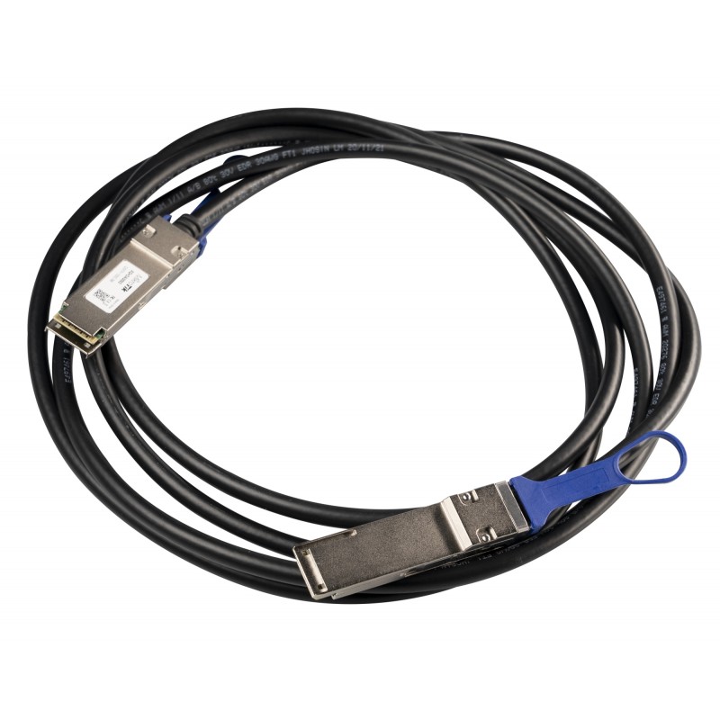 Mikrotik - XQ+DA0003 Cable de fibra óptica e InfiniBand 3 m QSFP+ to QSFP+ / QSFP28 to QSFP28 Negro XQ+DA0003