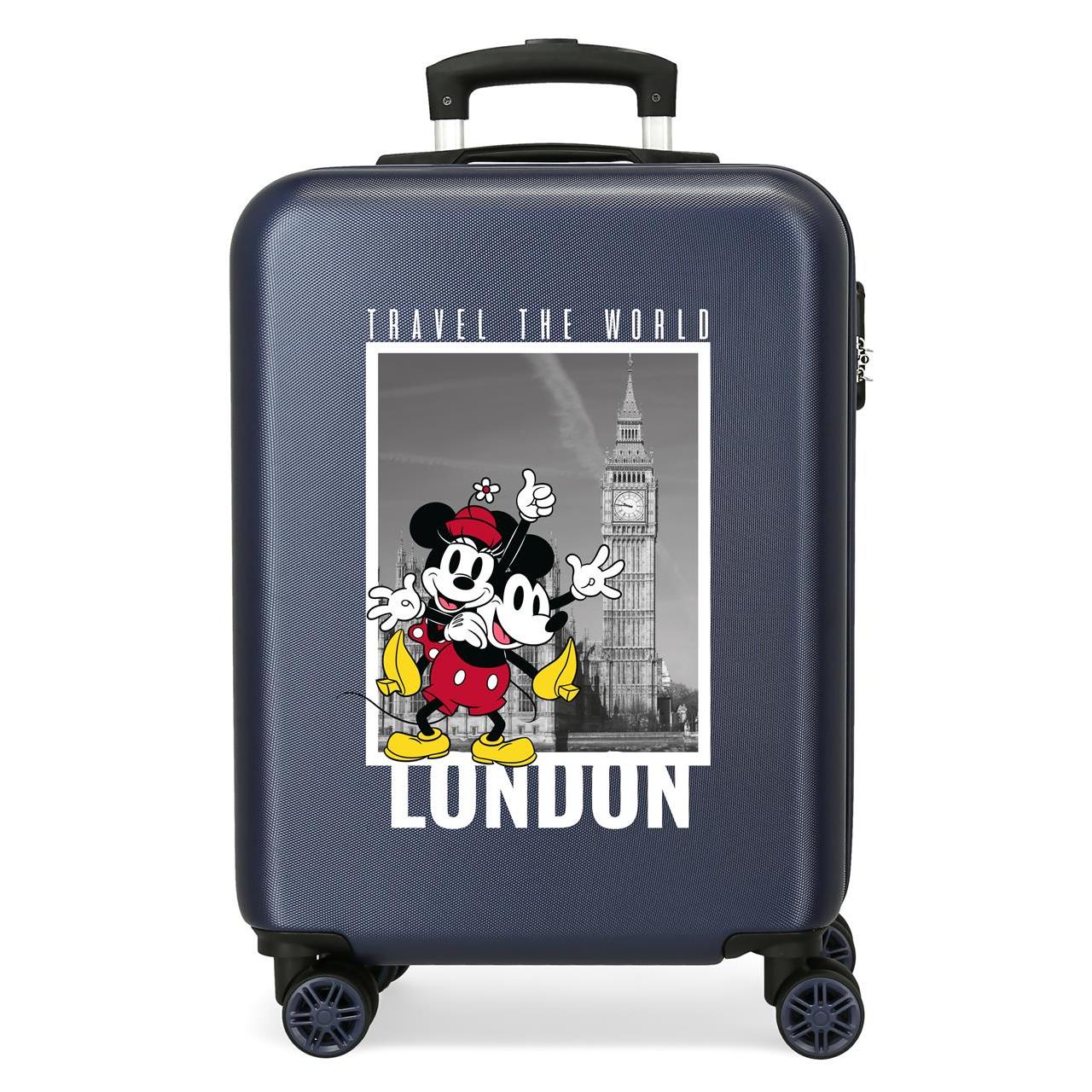 Maleta de cabina Disney Mickey y Minnie Travel The World 55cm