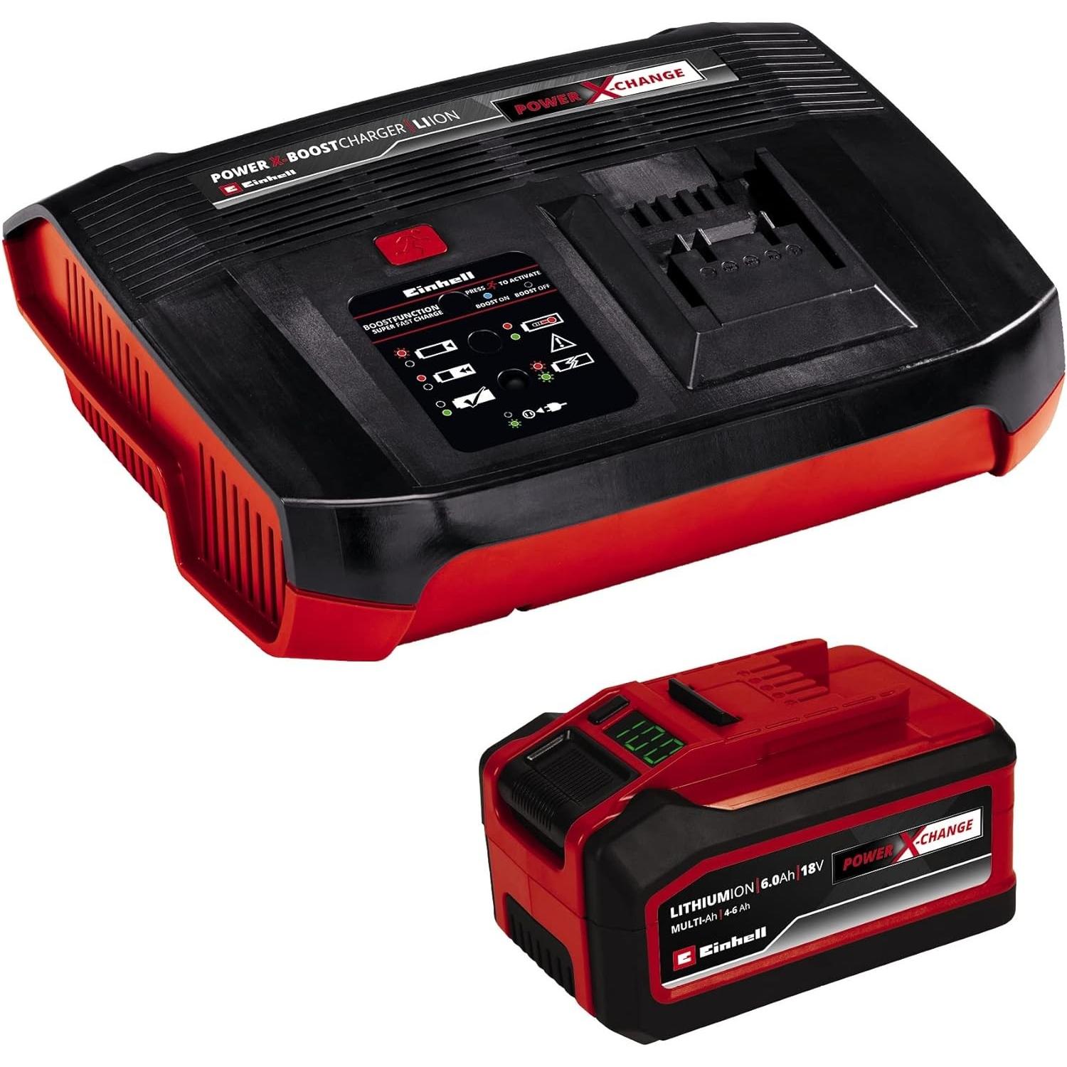 Kit: CARGADDOR SUPER RAPIDO  +  BATERIA REPUESTO 4-6Ah EINHELL