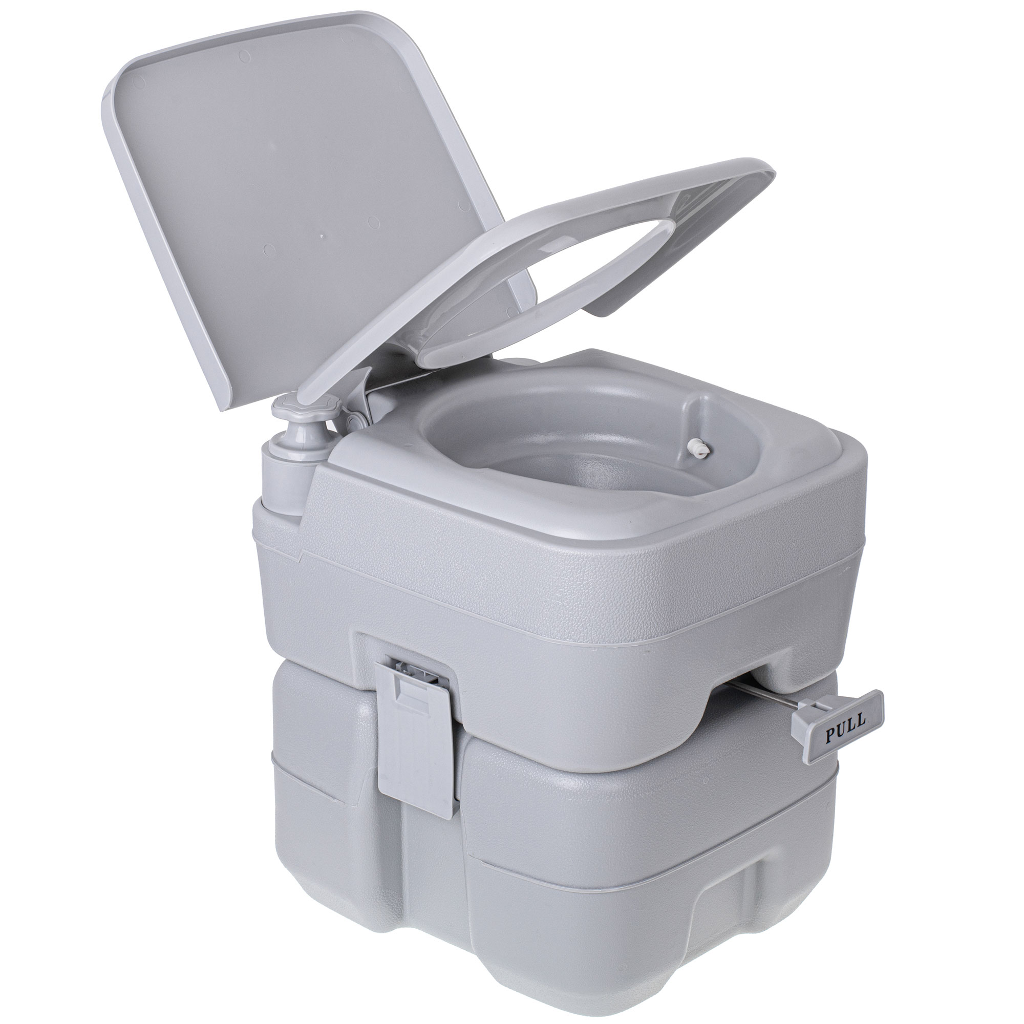 Briebe WC1113 Inodoro WC Portátil Químico Adultos 20L Camper, Camping, Auto Caravana Vater Descarga Agua 12L, , Gris
