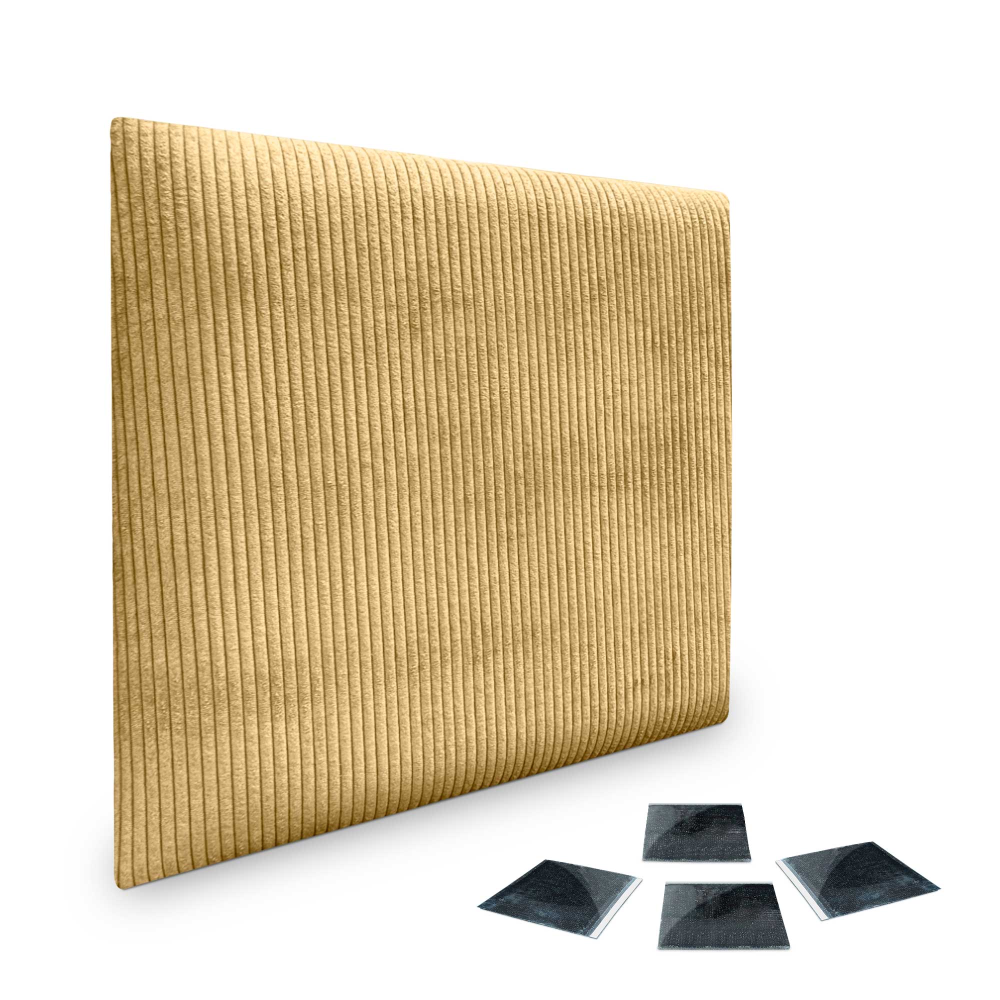 DHOME Juego de Paneles Tapizados en Pana Pack Autoadhesivos para Pared Acústicos Absorbentes Segunda Gama de Colores
