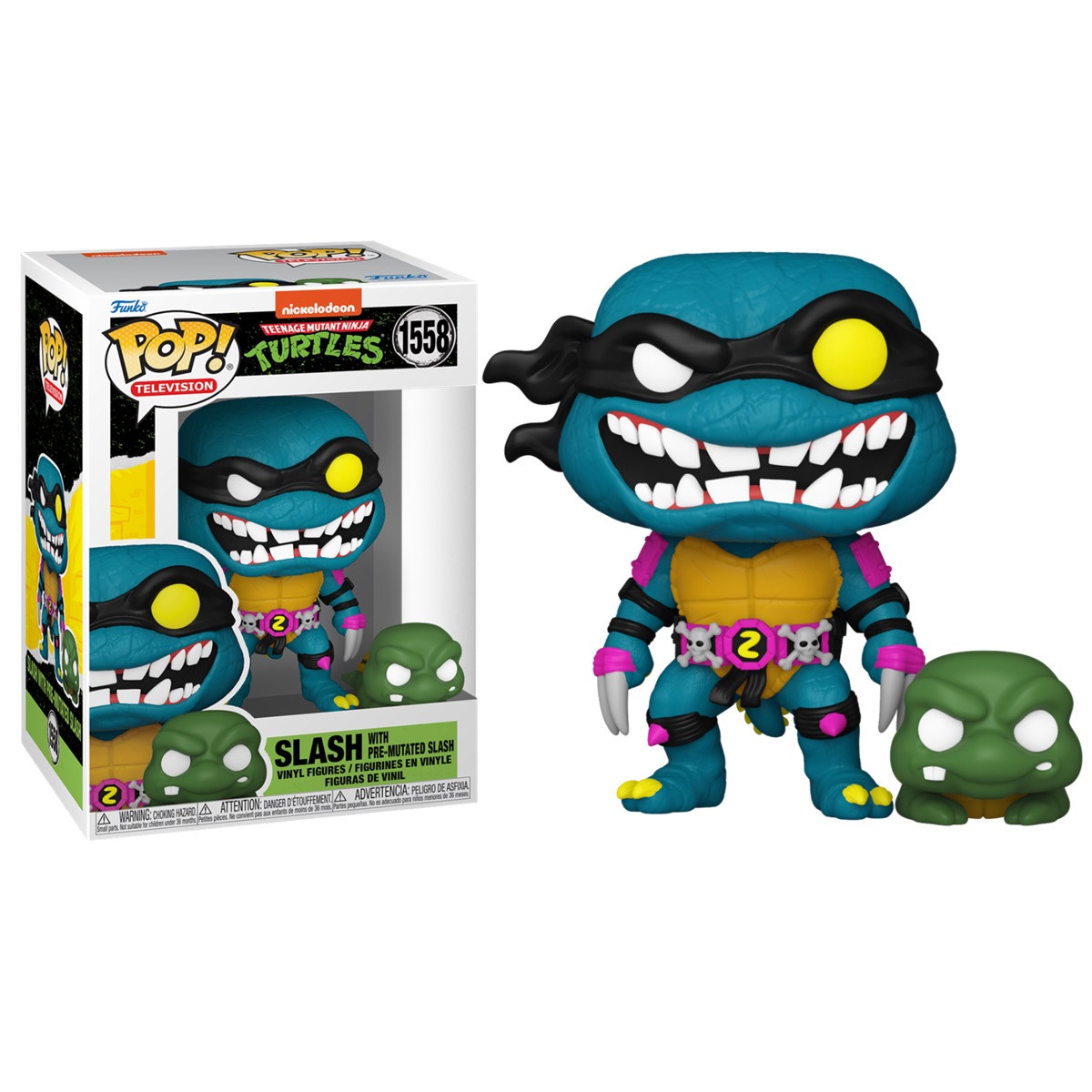 FUNKO POP! TORTUGAS NINJA - SLASH, 78048, Nº1558, TIENDA CON LICENCIA OFICIAL