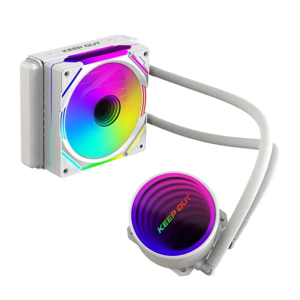 Refrigerador Líquido Keep Out XWC-120W ARGB 12cm 1800RPM TDP 150W Blanco