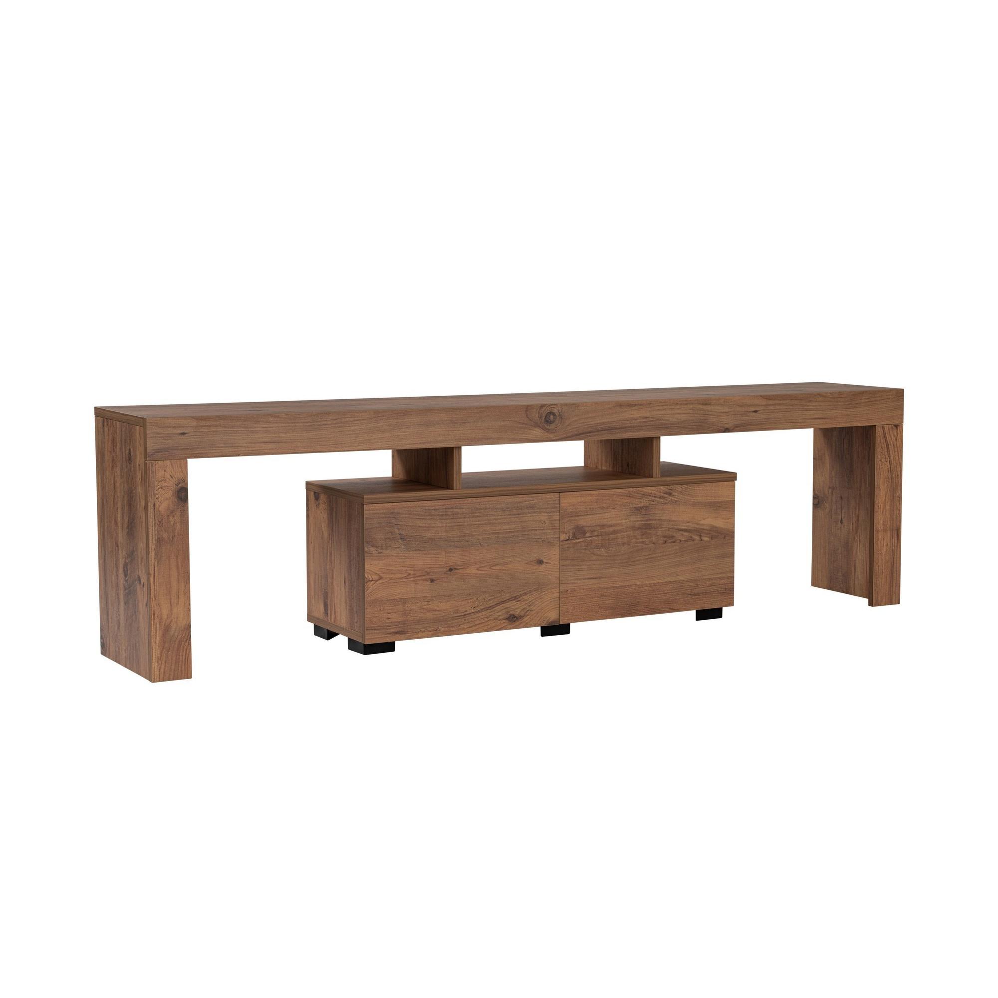 Habitat y Jardin - Soporte de TV de madera "Enclave" - 180 x 31 x 50 cm - Marrón