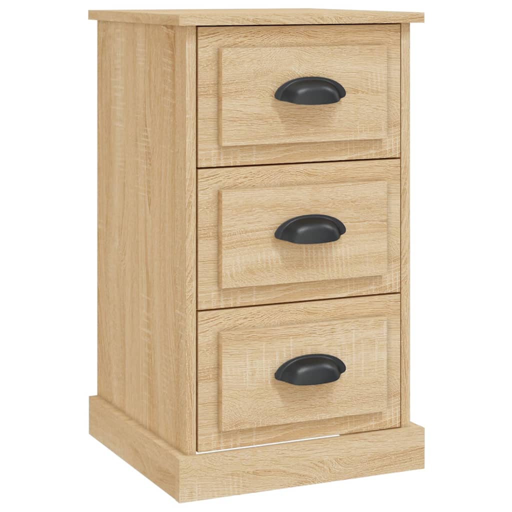 Mesita de Noche Vidaxl Madera Contrachapada 39x39x67 Cm Blanco