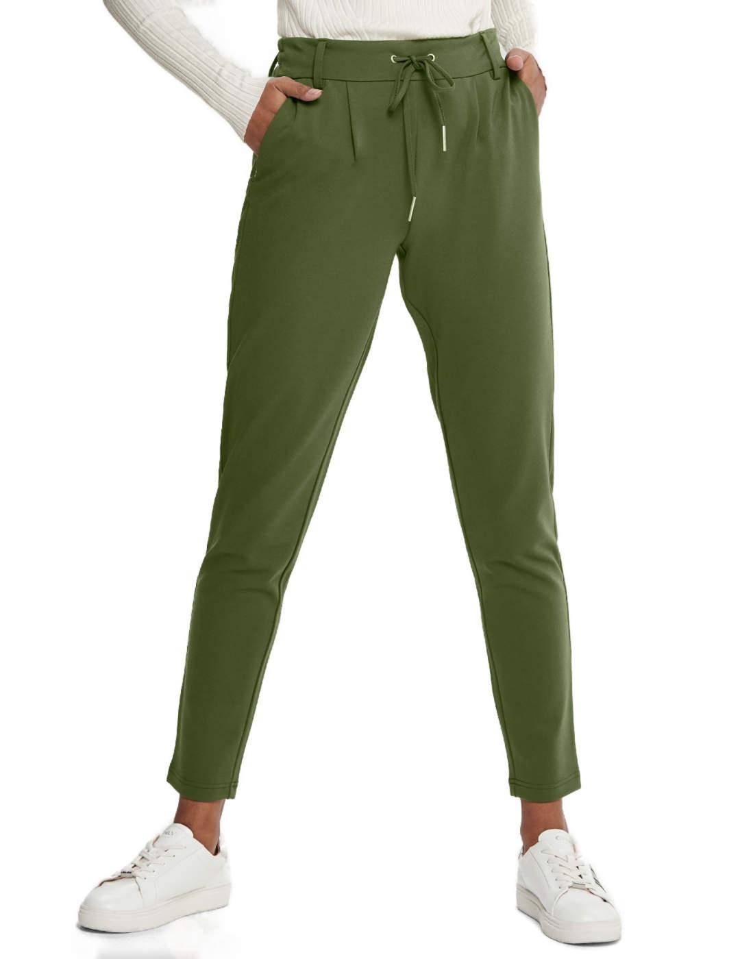 Pantalón Only Potrash verde oliva pinzas para mujer