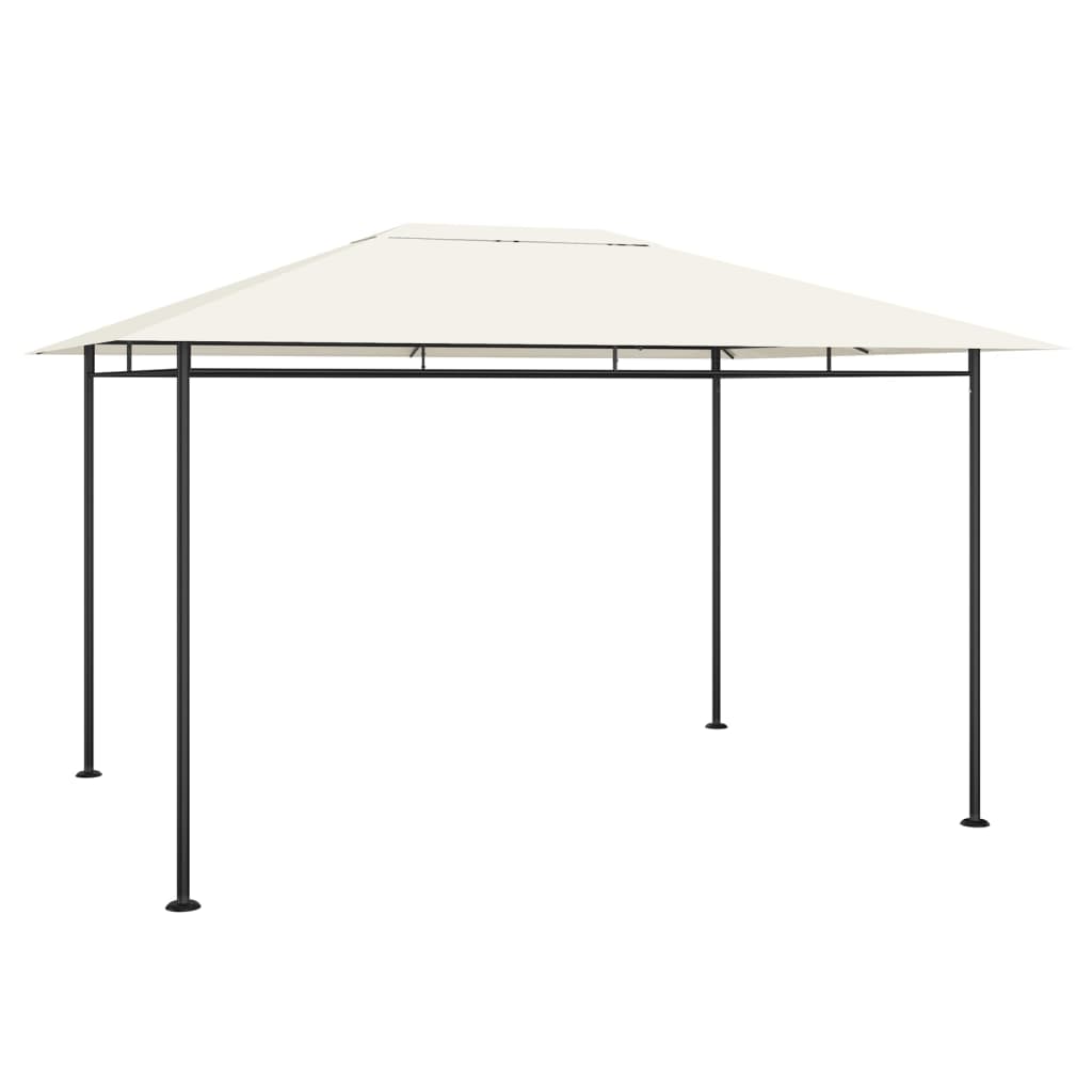 vidaXL Cenador color crema 384x281x270 cm 180 g/m²