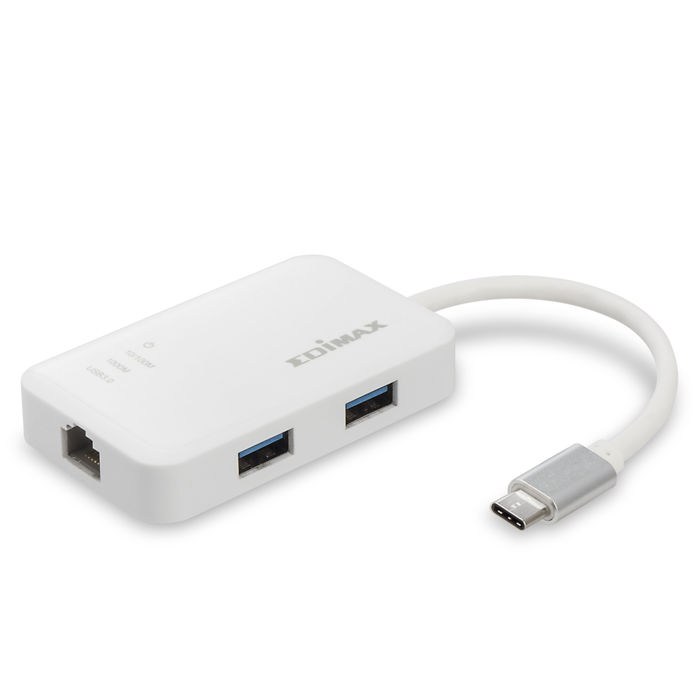 Edimax EU-4308, USB 3.0 (3.1 Gen 1) Type-C, RJ-45,USB 3.0 (3.1 Gen 1) Type-A, 5000 Mbit/s, CE, FCC,