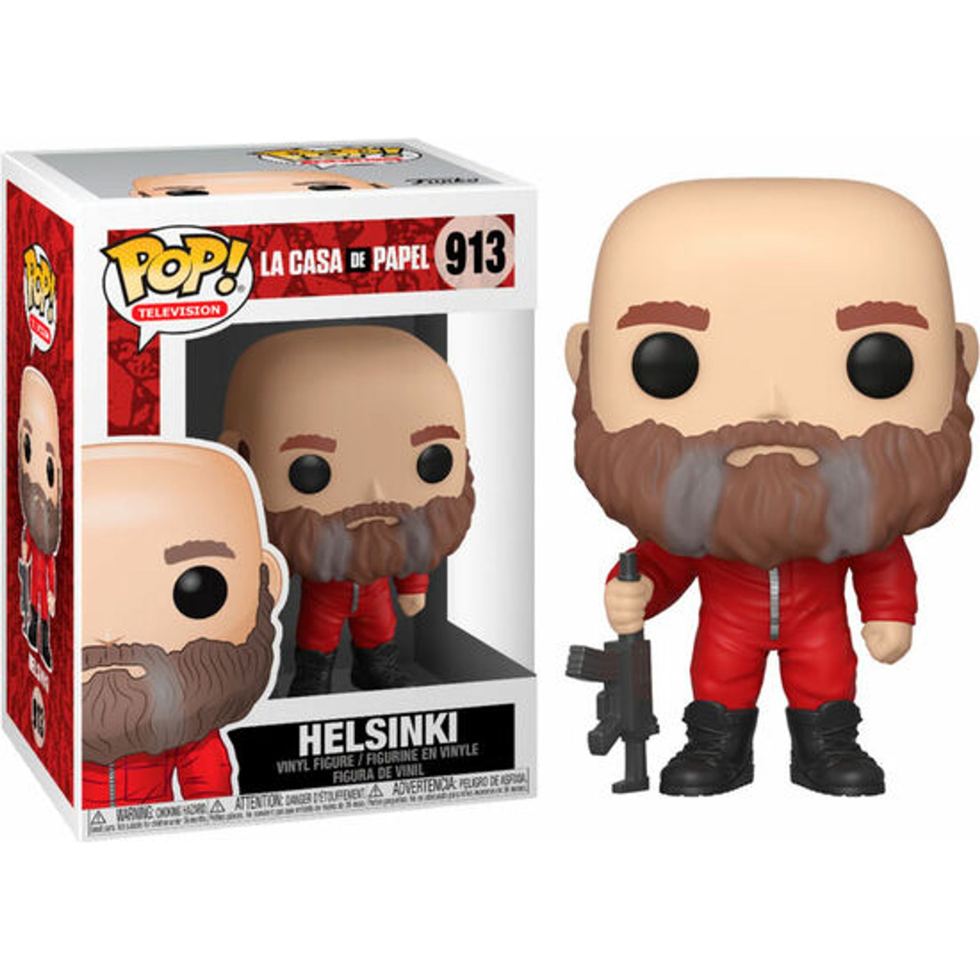 Funko - Funko Pop Tv! Helsinki 913 - La Casa De Papel - Funko Pop Coleccionable De Edición Limitada - Funko Pop Diseño Detallado Y Realista - Funko Pop Ideal Para Regalo - Funko Pop Gran Variedad De Personajes