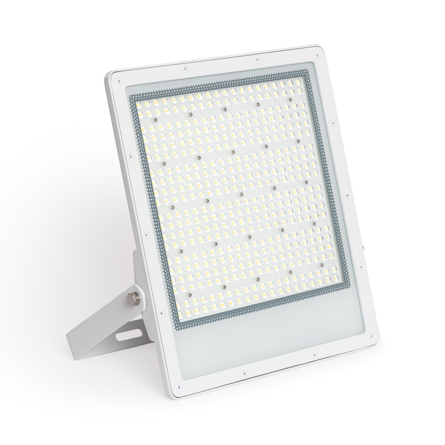 Ledkia Foco Proyector LED 200W Regulable 0-10V 170 lm/W IP65 ELEGANCE Slim PRO Blanco 3000K 30º Blanco Cálido