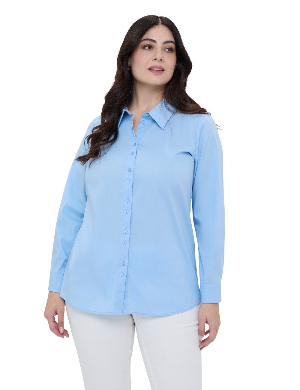Fiorella Rubino - Camisa clásica en popelín de algodón