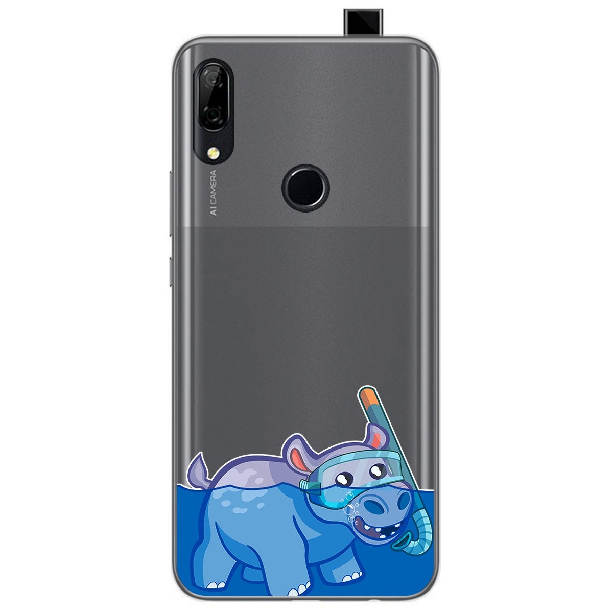 Tumundosmartphone Funda Gel Transparente para Huawei P Smart Z diseño Hipo Dibujos