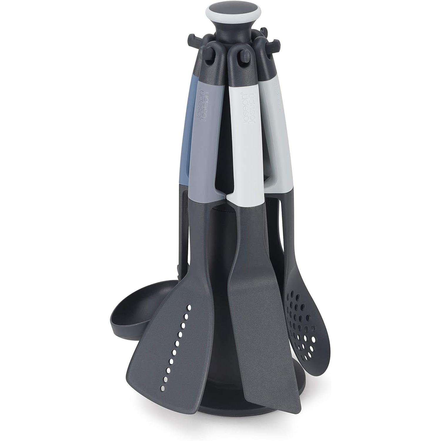Juego de utensilios Joseph Joseph Elevate de 6 piezas, diseño innovador y funcional, color azul