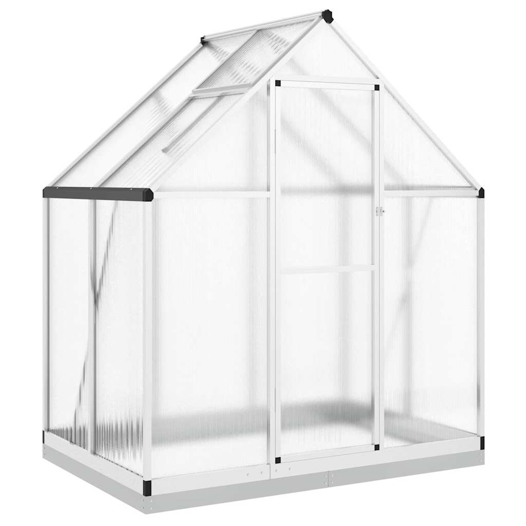 vidaXL Invernadero con marco base aluminio 169x114x202 cm Multicolor