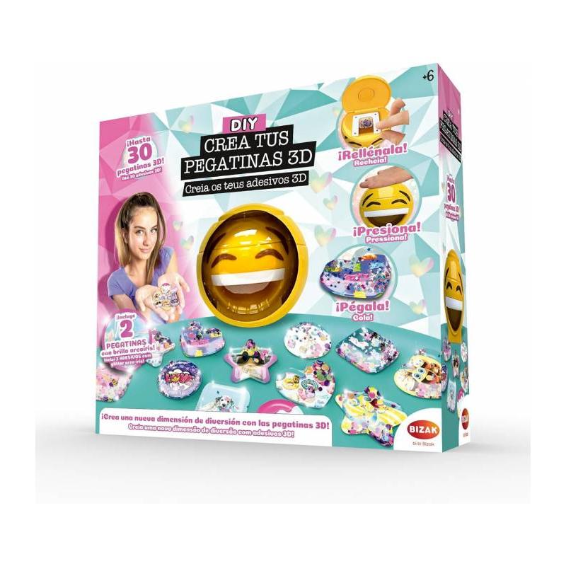 Bizak - Crea Tus Pegatinas 3D - Máquina y Materiales Incluidos