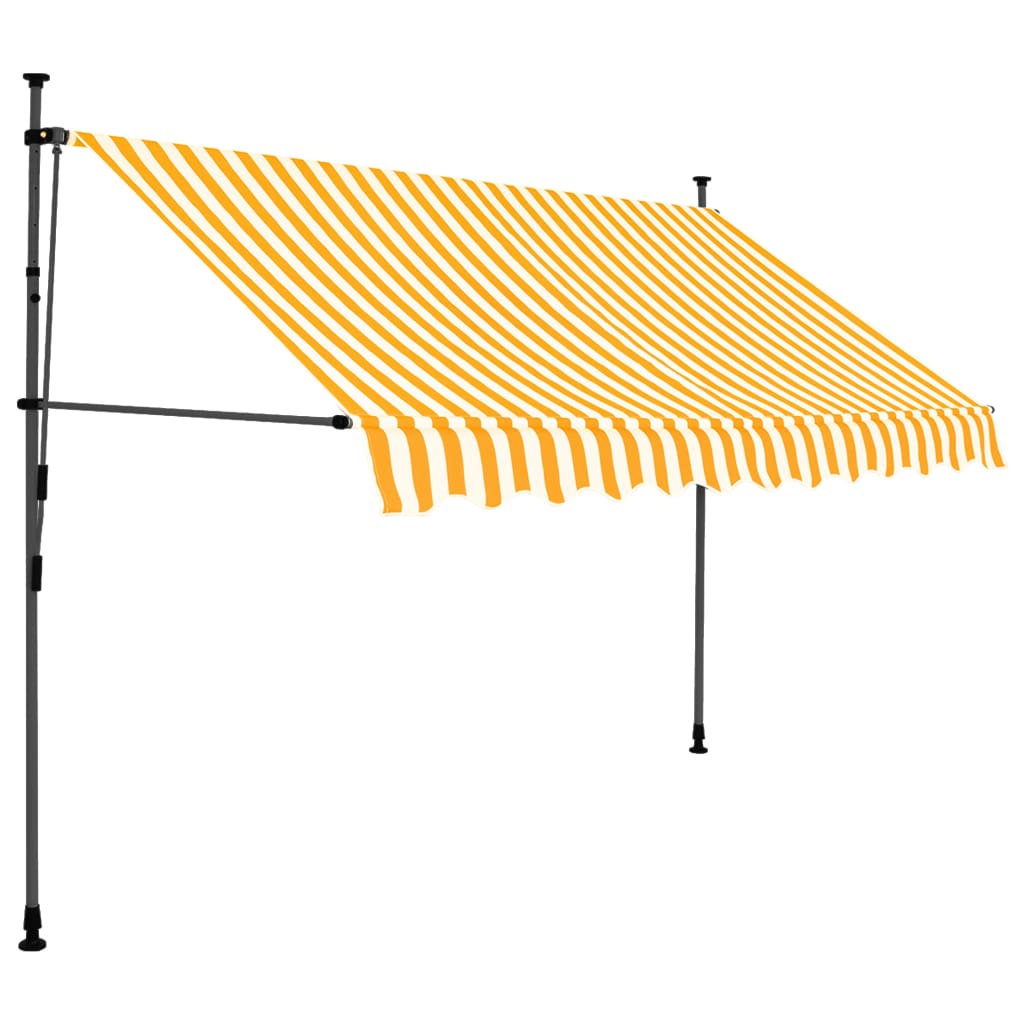 Vidaxl Toldo Retráctil con LED 300 Cm Azul UV Protección Jardín