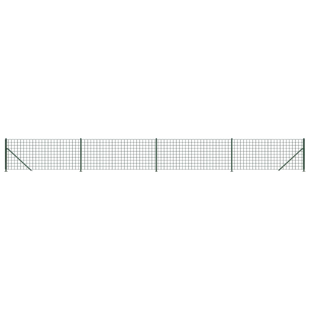 Vidaxl Cerca de Alambre con Brida 1x10 M - Color Verde - Antracita