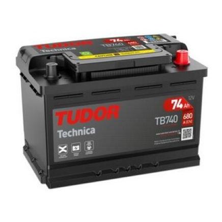 Tudor TB740 bateria de coche 12V 74Ah 680A, Gama Technica.