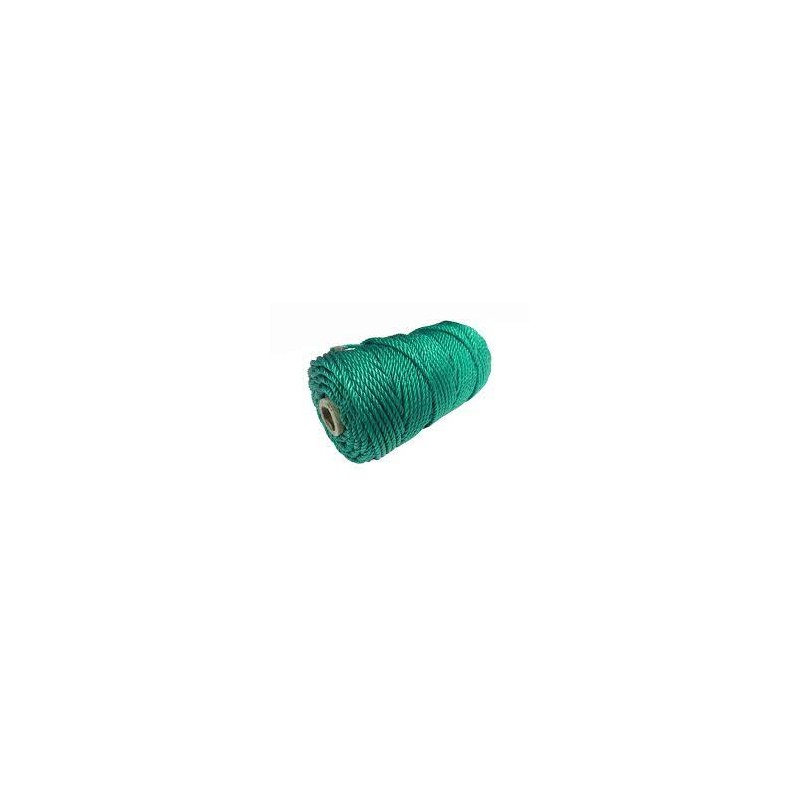 ROLLO CUERDA PLASTICO VERDE 5MM 100M