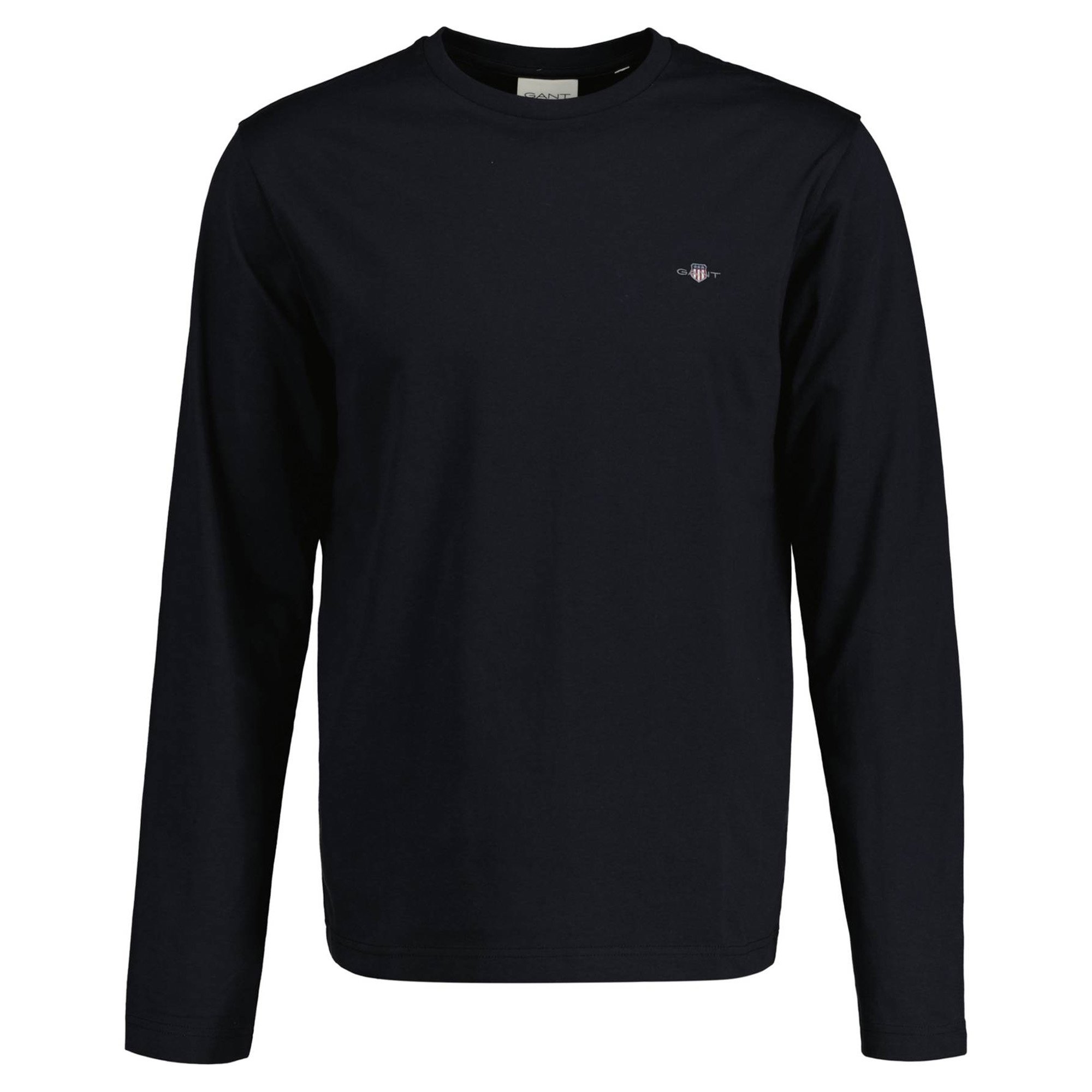 GANT Men's Longsleeve - REGULAR SHIELD LS, Camisa, Cuello redondo, Manga larga, Algodón REGULAR SHIELD LONG SLEEVE
