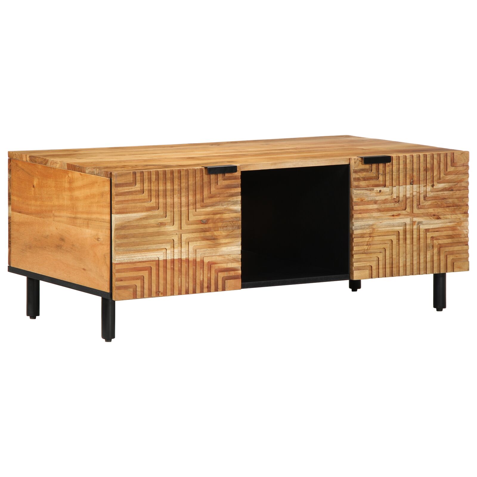 Mesa de Café vidaXL 100x54x40 cm Madera Maciza de Acacia