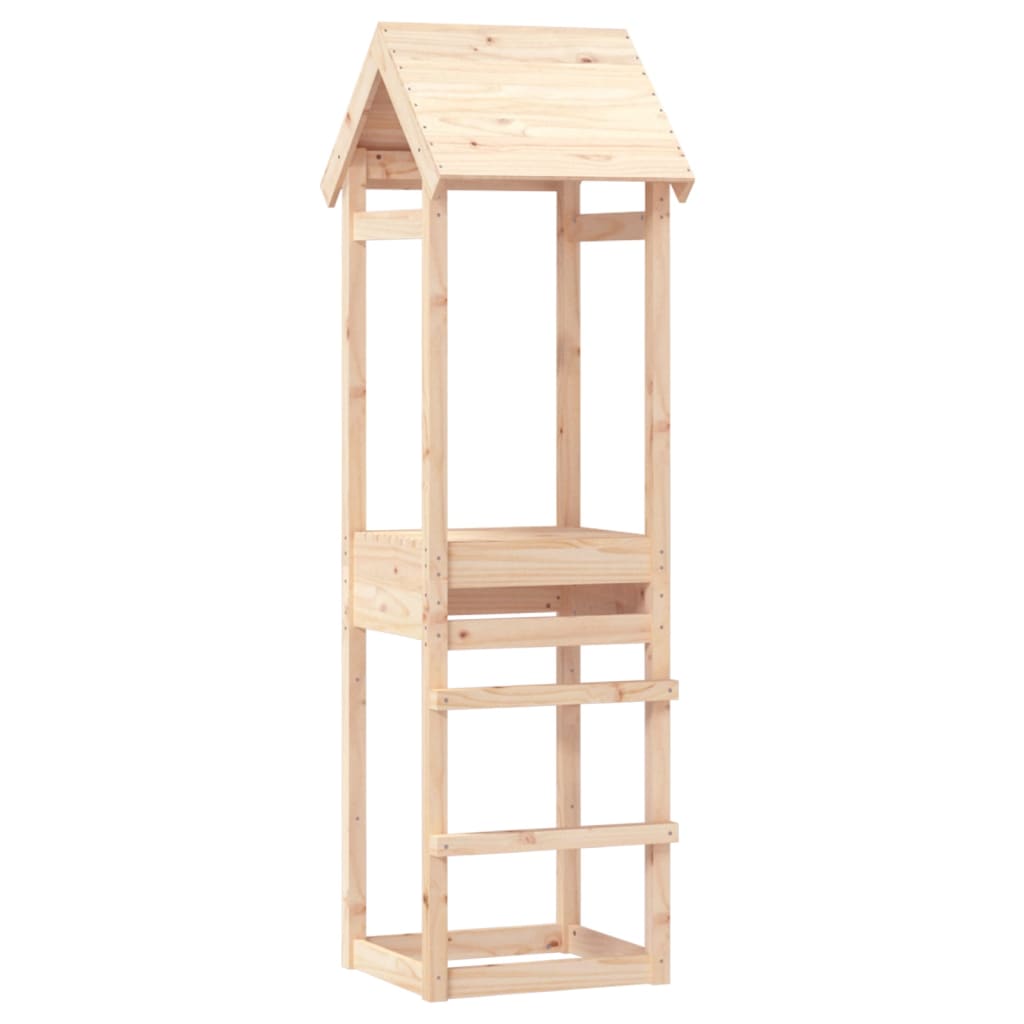 vidaXL Torre de juegos Parque infantil de exterior Casa de Juegos Niño 53x46,5x194 cm Material Madera maciza douglas, Madera maciza de pino impregnada, Madera de pino maciza