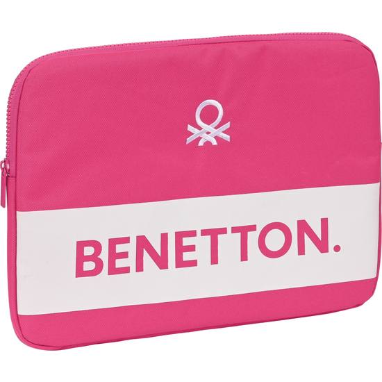 SAFTA - BENETTON "RASPBERRY" Funda para Portatil 14" - Funda Business para Portátil con alojamiento interior acolchado para portatil de 14''. Tamaño: 34x2x25 cm