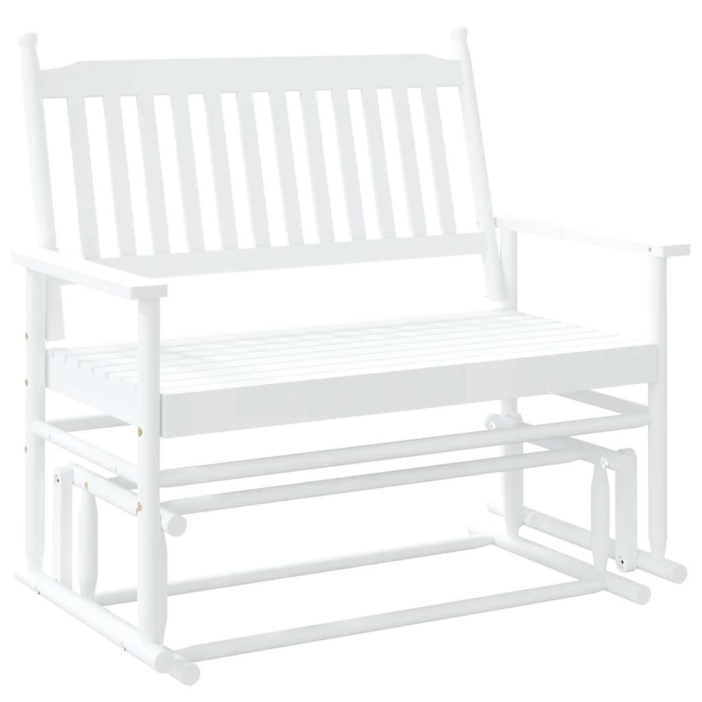 vidaXL Banco deslizante madera maciza de álamo 118x70x104,5 cm