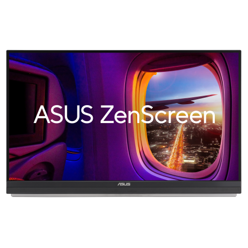 ASUS ZenScreen MB27ACF Monitor portátil de 27 Pulgadas QHD, 2560 x 1440, IPS, 100Hz, USB-C PD 70 W, Altavoces, asa de Soporte, Pinza en C, Gancho de partición, subwoofer, Audio de 2.1 Canales