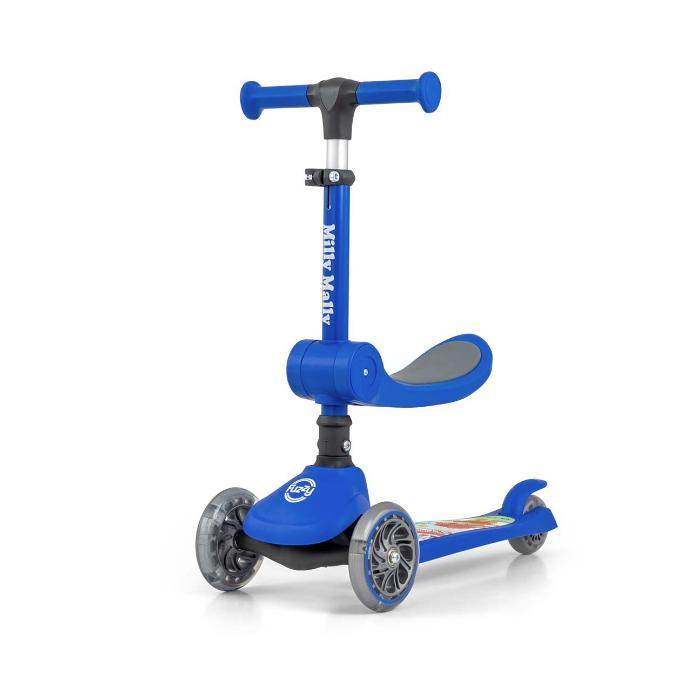 Scooter Milly Mally Blue Fuzzy