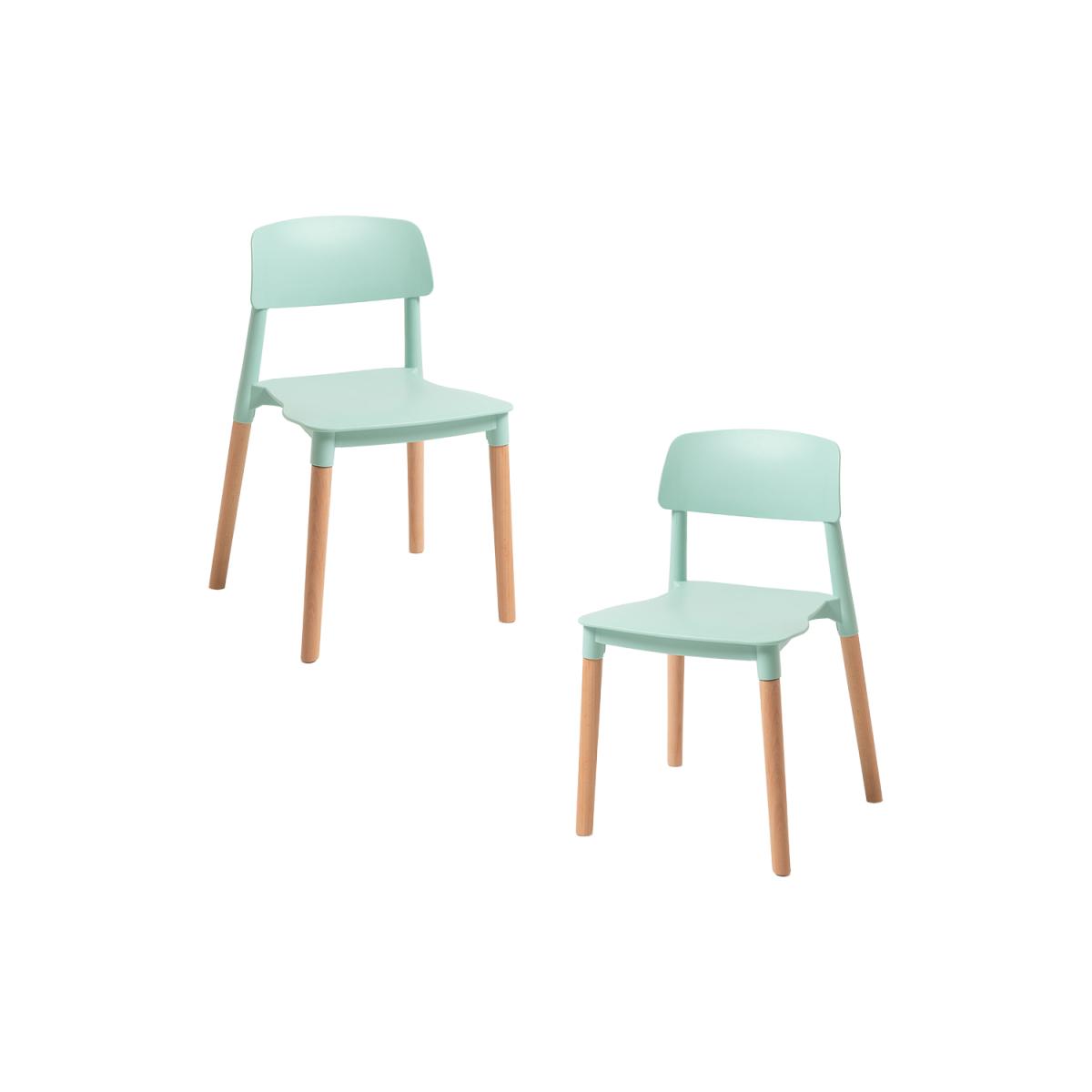 Regalos Miguel - Packs Sillas Comedor - Pack 2 Sillas Estin - Celadón