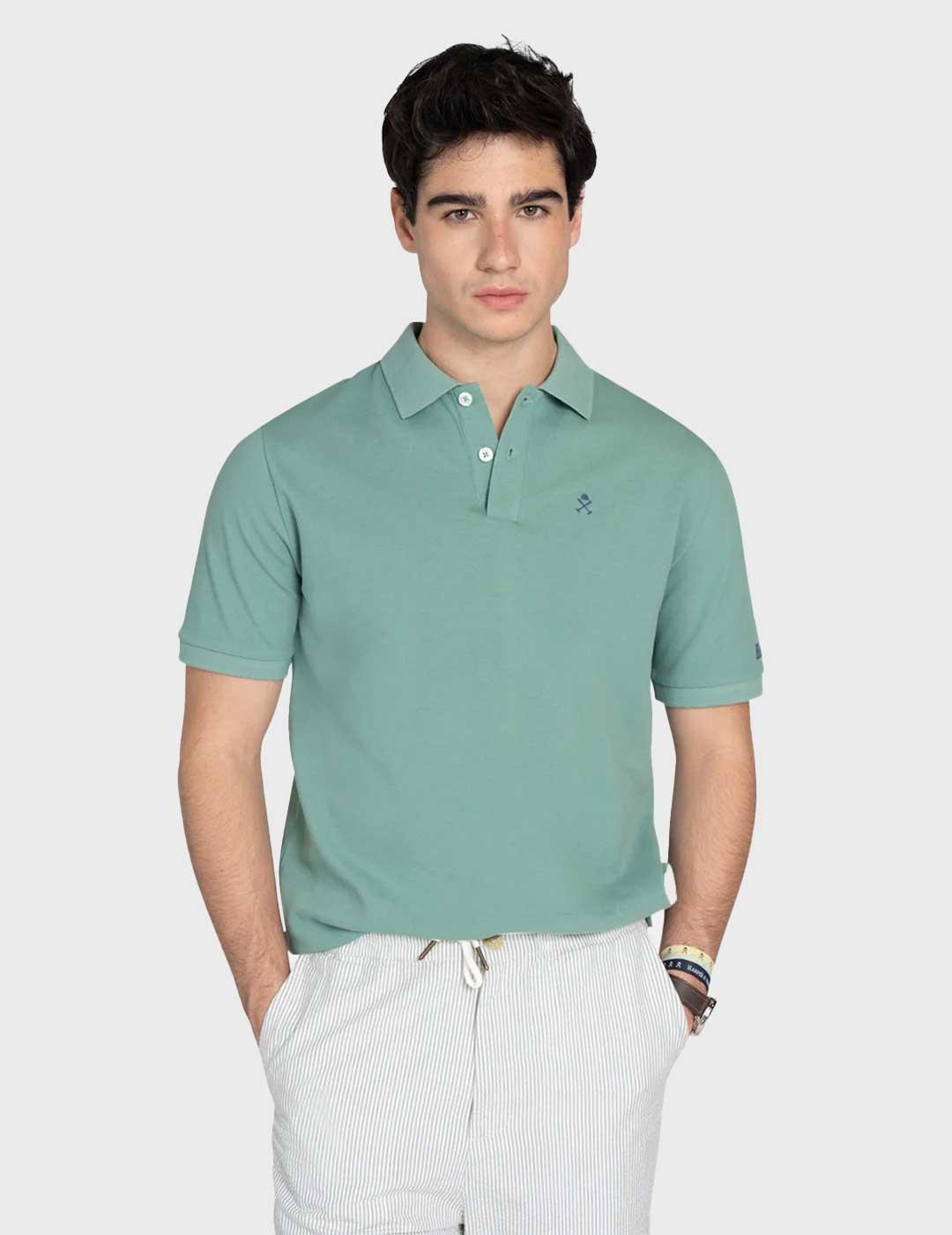 Harper & Neyer Ethnic polo verde para hombre