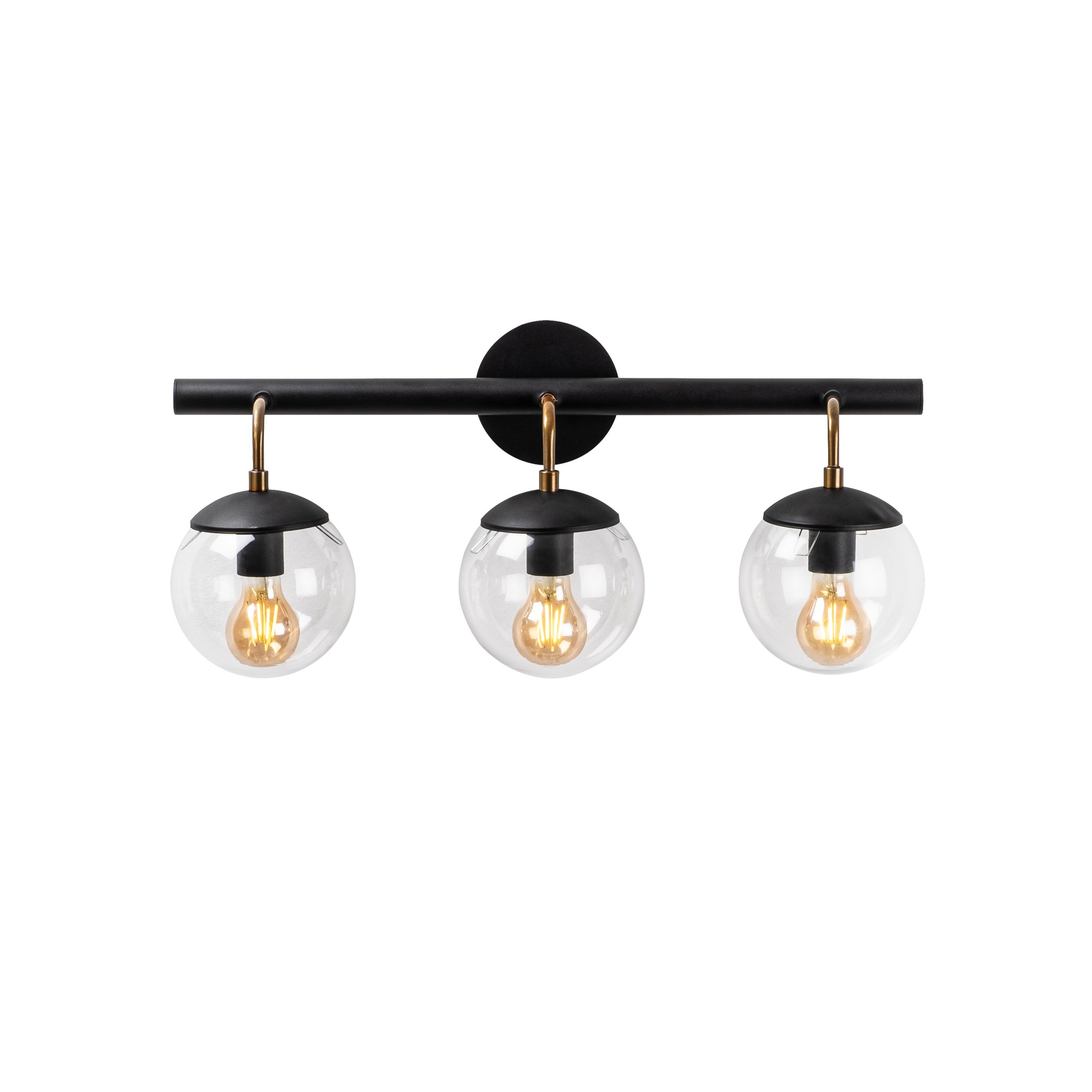 Aplique de pared WELLHOME, Estructura de metal Color Negro