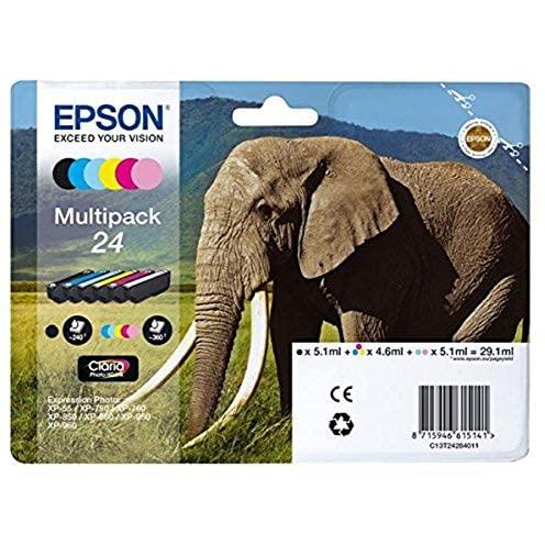 Cartucho Inyectable Epson C13t24284011 - Tinta de Alta Capacidad para Xp750 - 2040 Hojas